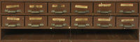 品番1843　キャビネット　収納棚　工具ケース　多収納　6×2段　小分け　引き出し　ヴィンテージ　千葉店